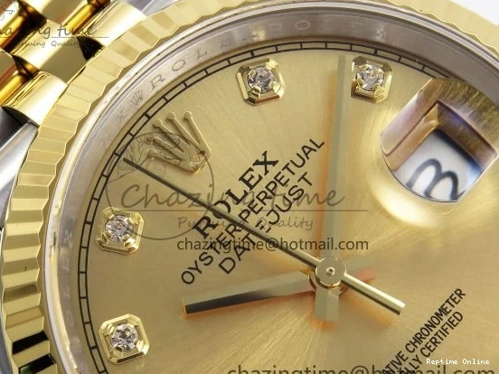 0107 DateJust 36 126233 APF 1:1 Best Edition 904L Steel YG Diamonds Dial on SS YG Jubilee Bracelet VR Unisex 1592